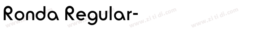 Ronda Regular字体转换